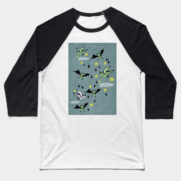 Batty Baseball T-Shirt by Jacqueline Hurd